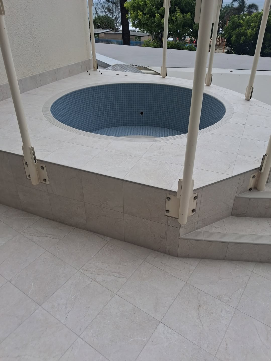 Marble Deck Hot Tub